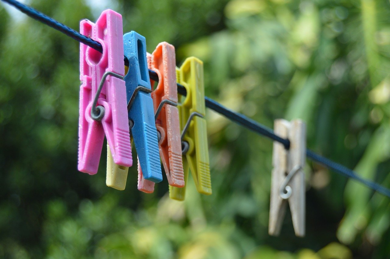 Clothes Line / Clothes Pins