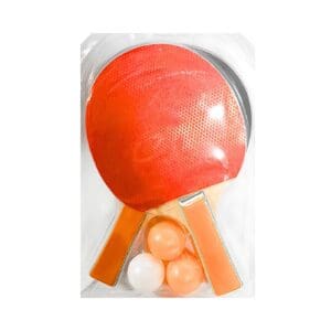 3pc Table Tennis Ball w/ 2 Paddles in Clamp Pack