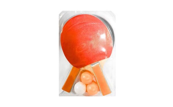 3pc Table Tennis Ball w/ 2 Paddles in Clamp Pack