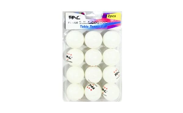 12pk Table Tennis Ball in Clamp Pack