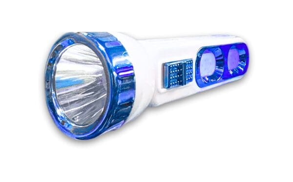 5" x 1.5" Rechargeable Flashlight in Clear Pouch - Image 2