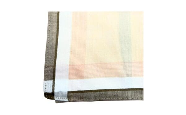 Colored Men's Handkerchief w/ Stripes - Image 3