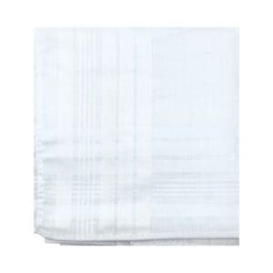 16.5" x 16.5" White Men's Handkerchiefs (37438)