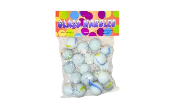 20pk 25mm Milky Marbles