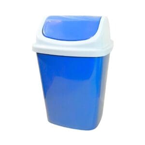 7.75" x 9.25" x 10.25" Plastic Trash Can w/ Swing Lid