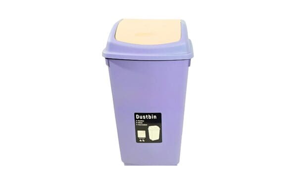 8.25" x 11.25" x 13" Plastic Trash Can w/ Swing Lid