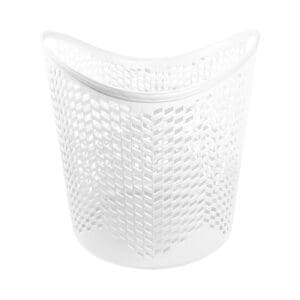 17" x 17.5" x 14" Oval Plastic Laundry Basket