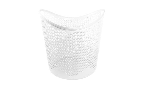 17" x 17.5" x 14" Oval Plastic Laundry Basket