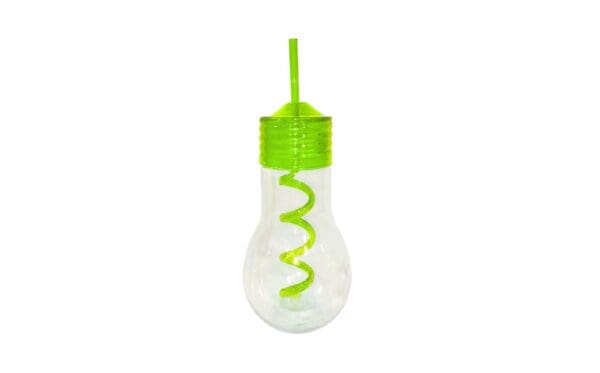 7" Bulb Shaped Plastic Sipper - Image 3