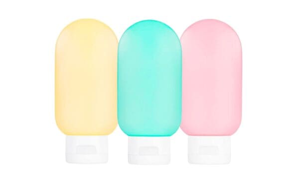 3pc Oval Travel Bottle w/ Flip Cap