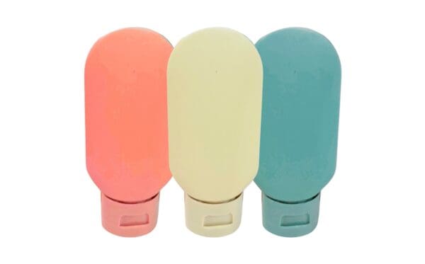 3pc Oval Travel Bottle w/ Flip Cap - Image 2
