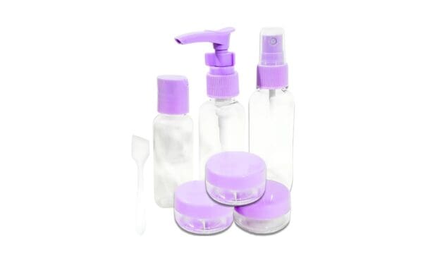 6pc Travel Containers in Clear Pouch