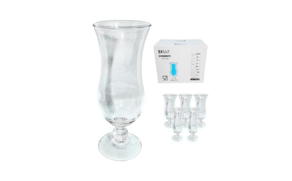 6pc 425ml Hurricane Glass