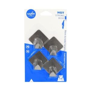 4pk 1.5" Square Metal Hooks