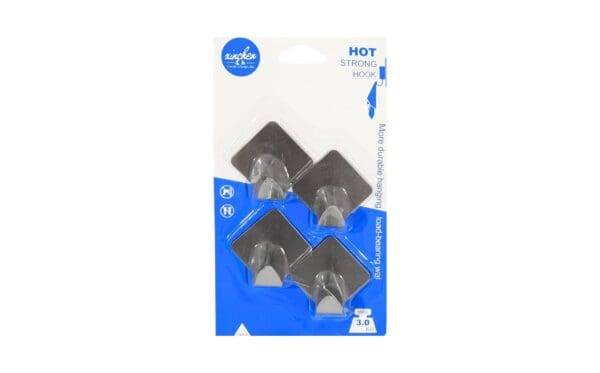 4pk 1.5" Square Metal Hooks