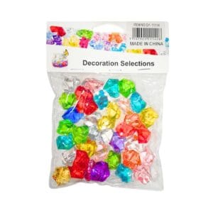 100g Plastic Emerald Shapes