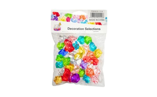 100g Plastic Emerald Shapes