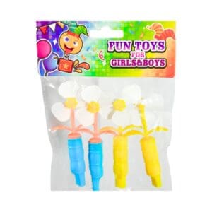 4pk Party Favors 'Whistle w/ Pinwheel'
