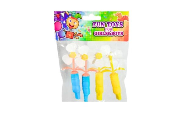 4pk Party Favors 'Whistle w/ Pinwheel'