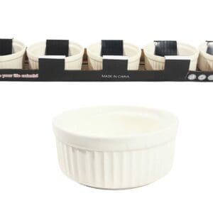 5pc 7cm Ceramic Ramekin Bowl