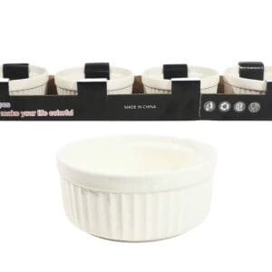 4pc 9cm Ceramic Ramekin Bowl