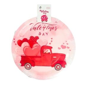 25pk 9" Paper Plate 'Valentine'
