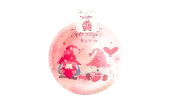 25pk 7" Paper Plate 'Valentine'