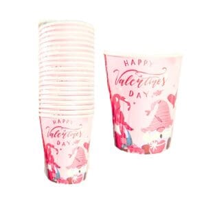 20pk 8oz Paper Cups 'Valentine'