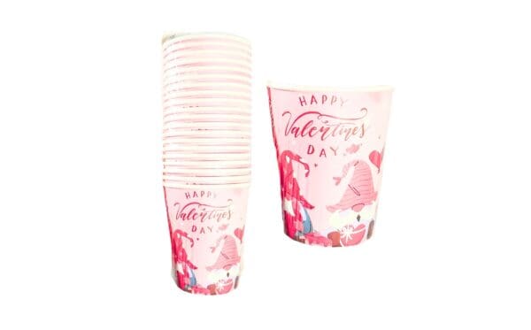 20pk 8oz Paper Cups 'Valentine'