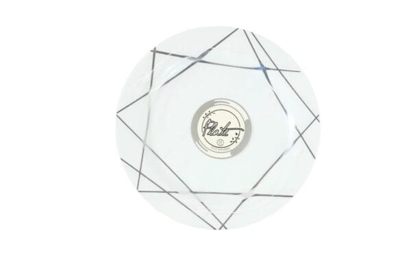 10pk 10.25" Party Plate w/ Silver Lines