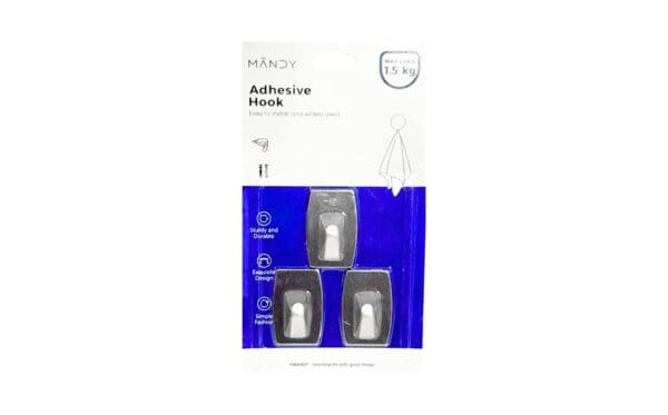 3pc 1" x 1.5" Stainless Steel Hook