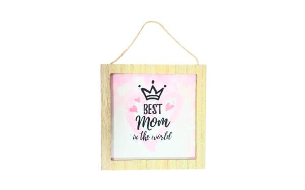 7.75" x 7.75" MDF Frame 'Best Mom' - Image 2