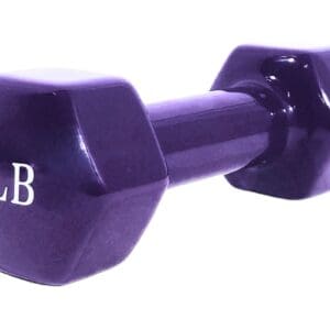 5lb Rubber Coated Dumbbell (Purple)