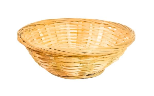 19cm Round Wicker Basket