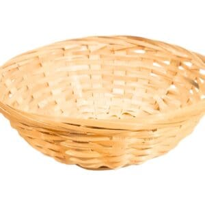 2pc 5" & 6" Round Wicker Basket