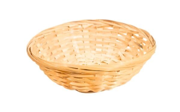 2pc 5" & 6" Round Wicker Basket