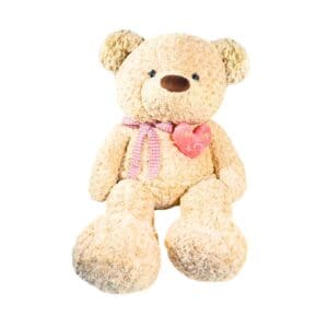 40" (100cm) Fuzzy Plush Bear w/ 6" Heart