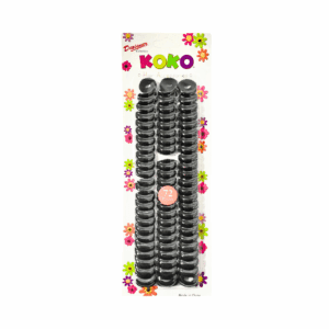 72pc Black Baby Hair O's