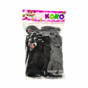 12pc Black 5" Round Hair Scrunchies