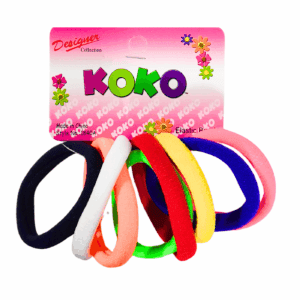 8pc Small Asst Color Elastic Band w/out Metal