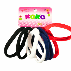 8pc Medium 4-Color Elastic Band w/out Metal