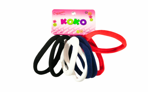 8pc Medium 4-Color Elastic Band w/out Metal