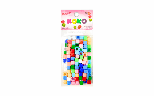 190pc Asst Square Bead