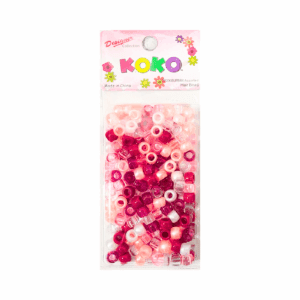 200pc Burgundy Mixed Round Beads