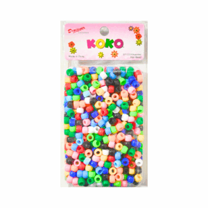 1000pc Assorted Color Round Hair Beads