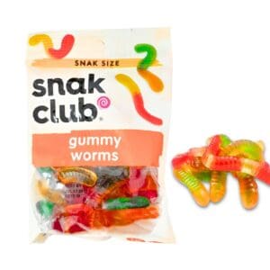 4oz Gummy Worms 'Snak Club'