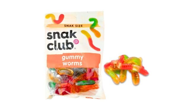 4oz Gummy Worms 'Snak Club'