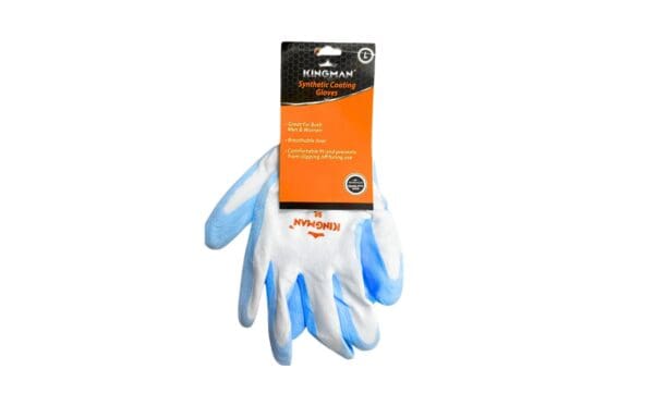 Blue Synthetic Coated Glove 'Kingman' (Size: Large)