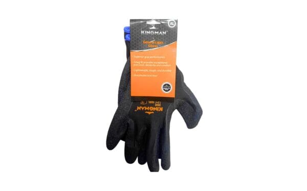 1pr Kingman Latex Glove w/ Crinkle (Size: X-Large)