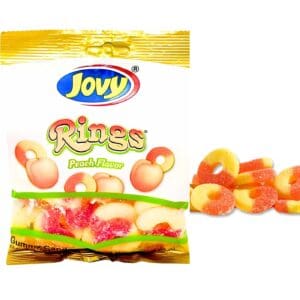 6oz Gummy Peach Rings 'Jovy'